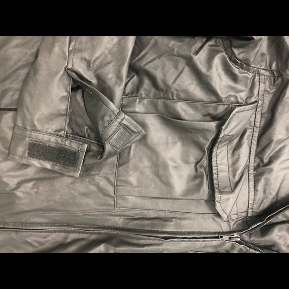 MD Shiny Black Bogari Studio Moto Jacket - Picture 7 of 8